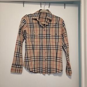 Burberry Classic Beige Plaid Women's Shirt